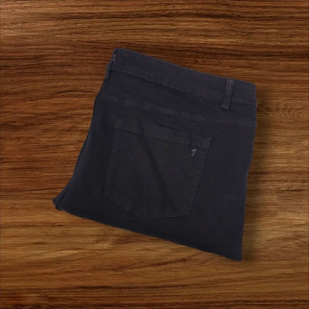 NWT The Perfect Jean NYC Sz 48 Athletic Fit Bandit Black Jean Stretch 36